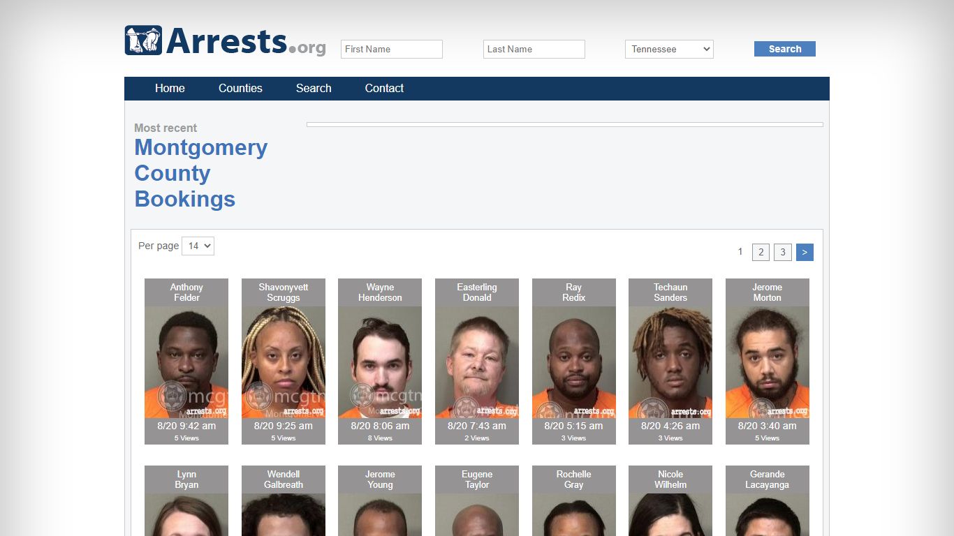 Montgomery County Arrests and Inmate Search